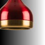 Opviq Lámpara de araña roja con altura ajustable